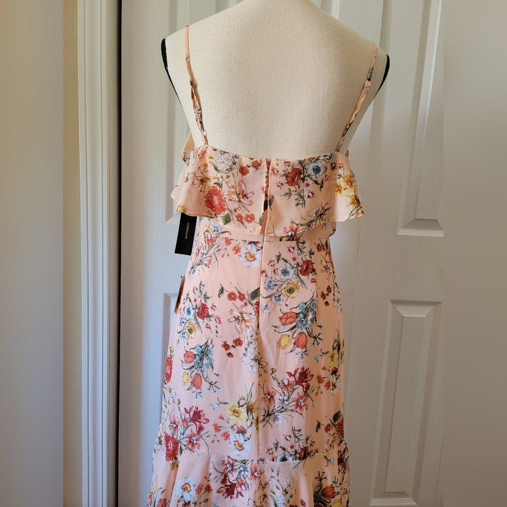Lulu's Pink Floral Maxi Dress - Picture 5 of 7